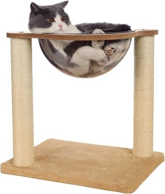 ハンマックと現代猫の木 天然シサルロープ 屋内猫と子猫 木の猫家具