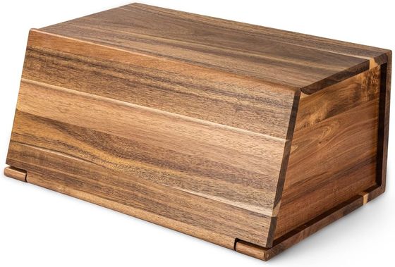 木製のパンボックス オールインワンパーツ オーガナイザー キッチン 組立 天然 ヴィンテージ パン 食品 貯蔵 ビン コンテナ