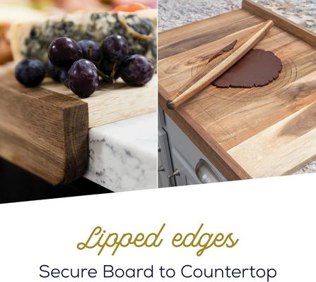 多用途の木製のパン切断板,リップとレーザー彫刻印刷