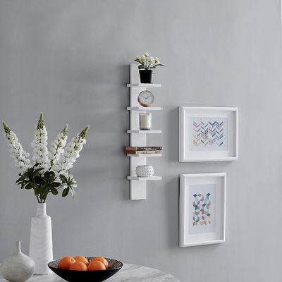 5 レベル 5.1 X 6 X 30 白色垂直列棚 浮遊型倉庫 一般家具