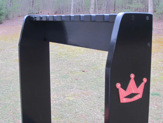 ブラック・フィニッシュ 木製床や壁ラック 珍しいスコット・キャメロン・ゴルフクラブのディスプレイに最適