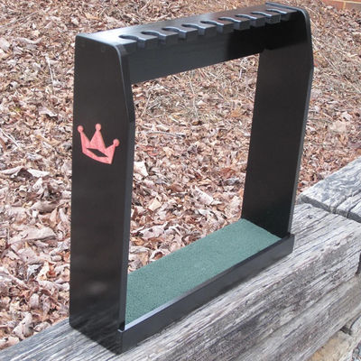 ブラック・フィニッシュ 木製床や壁ラック 珍しいスコット・キャメロン・ゴルフクラブのディスプレイに最適