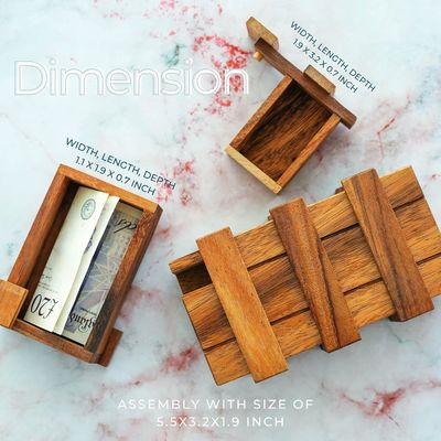 ダブル マジックボックス ブレインティザー 隠しコンパートメントの固木箱