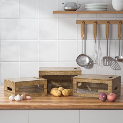 アクリル 透明 窓 の ガーリック 容器 で キッチン を きれいに し て ください