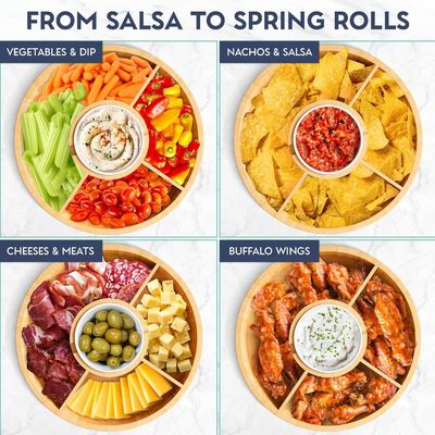 202407 セラミックボウル付き丸い竹の食卓 試料無料または返品