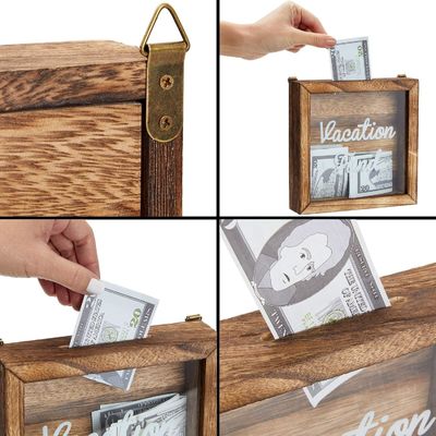 競争力のある焼いたスタイル 環境貯蓄のための木製休暇基金の箱