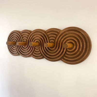 手作り 中世紀近代 ウォールナット コートラック コート トップとリビングルームのバッグ