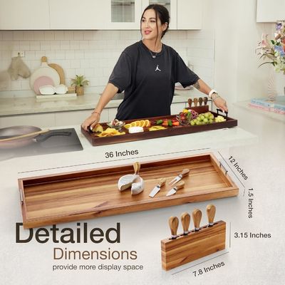 大型木製の食卓 あなたのお気に入りのチーズを展示し,提供するのに最適です