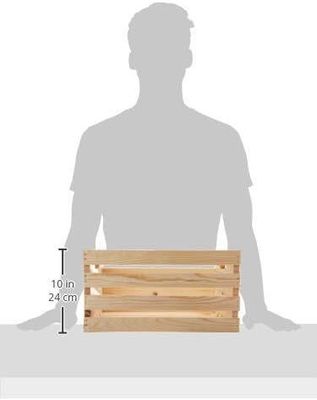 18 Lx12.5 Wx9.5 H 大きな田舎風の木製の箱 あなたの家のためにカスタマイズ ブラウンまたは要求