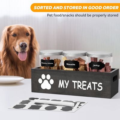 機能的なデザイン 簡単にアクセスし保管するための防空ペットフードオーガナイザー 6.2*6.2*4.48