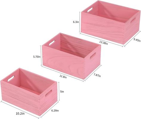 野菜やパンの果物のための手造りの木製貯蔵セット 3 枚組の巣箱