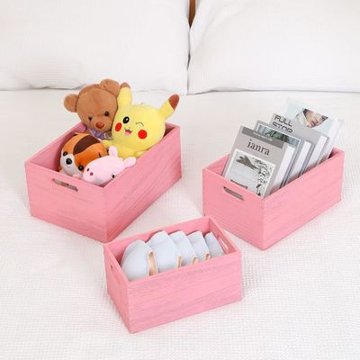 野菜やパンの果物のための手造りの木製貯蔵セット 3 枚組の巣箱