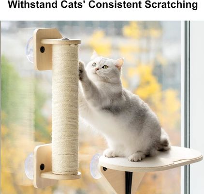 家庭 家具 猫 登山 セット 木製 窓 座り 登り 階段 と 掻き立て 柱