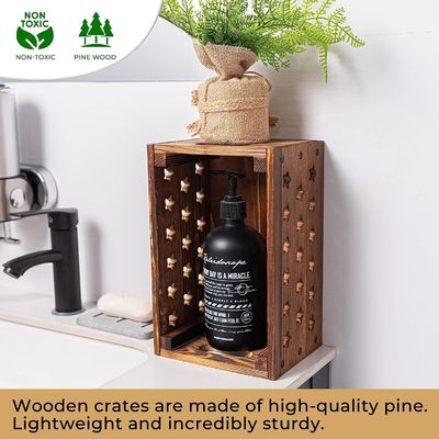 本収納用木箱 オーダーメイドロゴ 受け入れられる装飾用巣箱 木箱