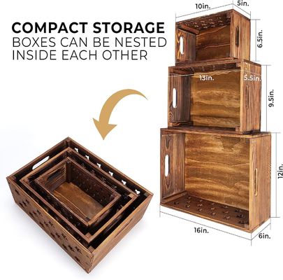 本収納用木箱 オーダーメイドロゴ 受け入れられる装飾用巣箱 木箱