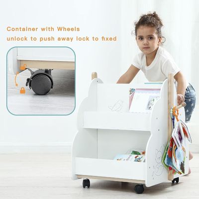 機能的なデザイン 多機能の木製書架 子供用書