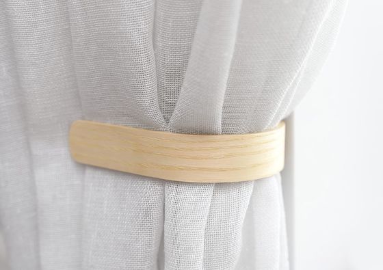 木製のカーテンプルバック 2つのセット 記念日用 現代の農家のデザイン