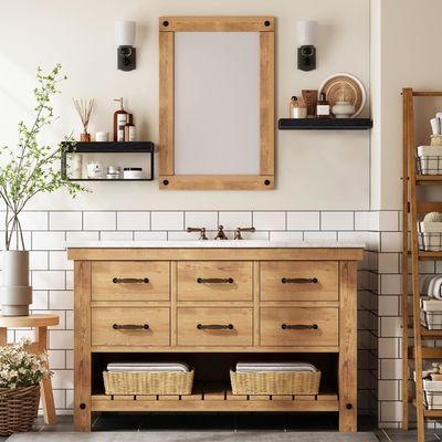 盆 木 浴室 棚 トイレ 壁 上 浮き棚 農家 棚 トイレ 紙 貯蔵