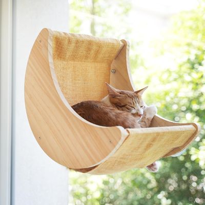 ISO9001 2008 認定 FSCI BSCI 猫のハンマック ベッド棚 強い吸い込みカップを装着
