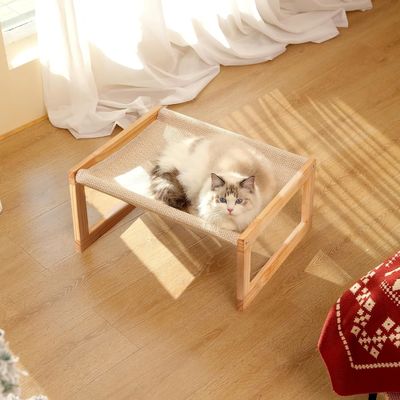 郵便包装 Y 木製 ネコ ハンマック 21 X 16.5 インチ 高いペット 家具 木色