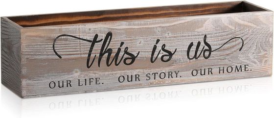 木製の長方形のプランターボックス 田舎のセンターピース オーダーメイドロゴ 受け入れられる