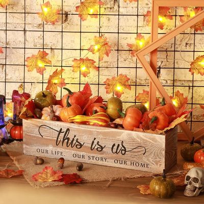 木製の長方形のプランターボックス 田舎のセンターピース オーダーメイドロゴ 受け入れられる