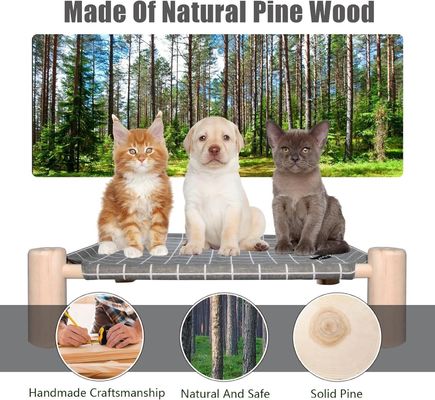 木製 の 高い 犬 猫 の ベッド と 猫 の ハンマック ベッド は,あなたの ペットの 快適さと 健康 を 向上 さ せる