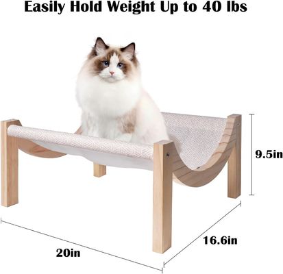 屋内と屋外 環境に優しいペットの寝場所のための高層木製の猫のハンマック