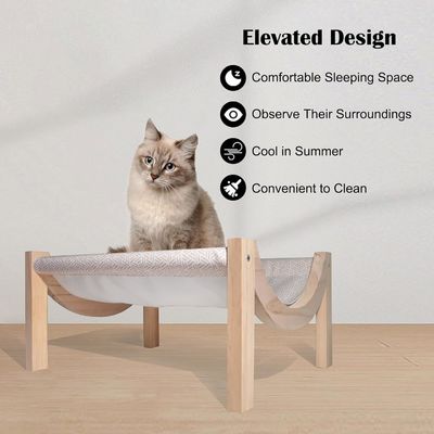 屋内と屋外 環境に優しいペットの寝場所のための高層木製の猫のハンマック