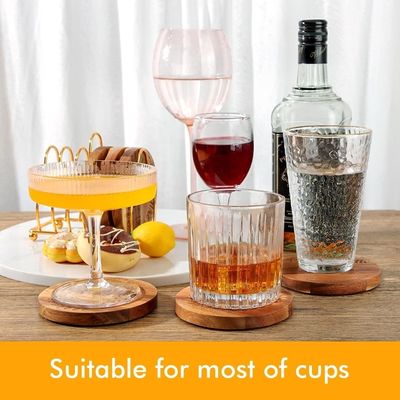 印刷 オーダーメイド 9cm 丸いバー 家庭用飲み物 コースター 木製 バンブー コースター