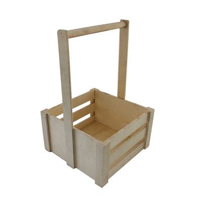 ポータブルな果物組織のためのカスタムアンティーク木製パイン貯蔵バスケット