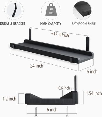 壁掛けの多機能木製棚 2枚の絵縁のセット