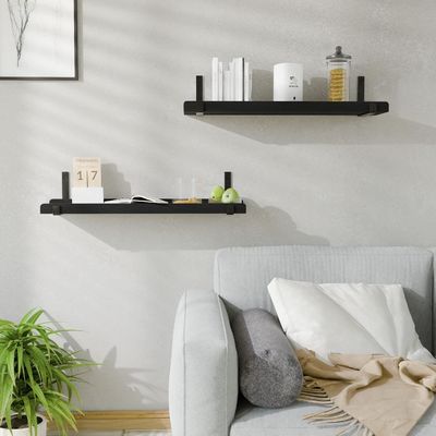 壁掛けの多機能木製棚 2枚の絵縁のセット