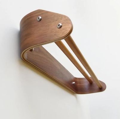 オーダーメイド 木製のダブルタオルバー キッチン用機器を保持するための壁に装着された浴巾ラック