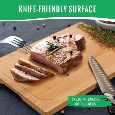 18x12インチ 有機バンブー プレオイルカットボード