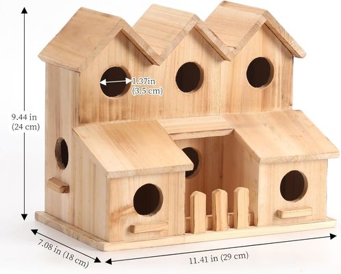 手作り 木製の鳥居 8 穴 滑り蓋 スタイル 未完成 ビーチ 木色