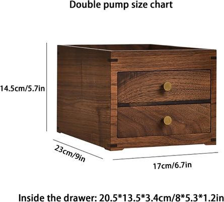 シルクスクリーン 印刷 木製 デスクトップ 収納 箱 双層 引き出し など
