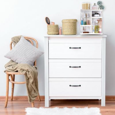 ローテーションカルーゼル化粧オーガナイザー 化粧品と皮膚ケア オーダーメイド 田舎白木