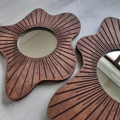 美しい家具 壁鏡 ダイニングルームと入り口の装飾のための3枚セット