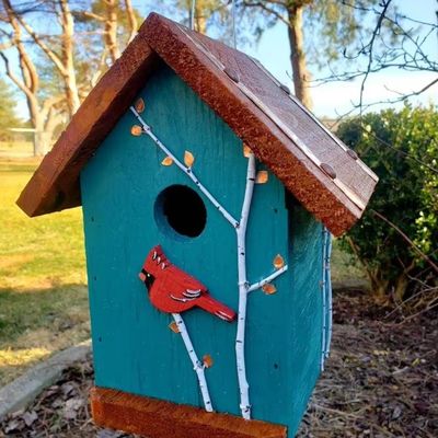 木製色鳥居 庭園用の木製小箱 手作り