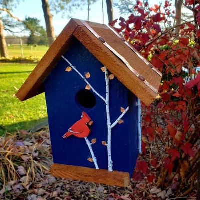 木製色鳥居 庭園用の木製小箱 手作り