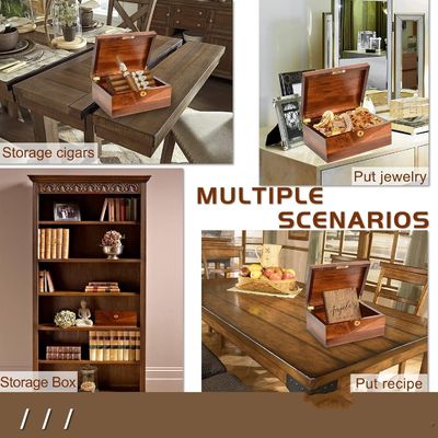 手作り 固い 木製 アカシア の 箱 蓋 が 掛け られ た 箱 プレゼント の 包装 に ぴったり