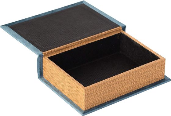 手作り 木製 装飾 本 形 雑貨 収納 箱 シルクスクリーン 印刷/焼き