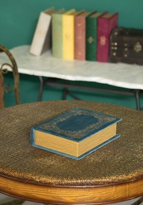 手作り 木製 装飾 本 形 雑貨 収納 箱 シルクスクリーン 印刷/焼き