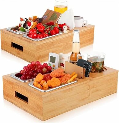 ギフトパッケージ 脱がれる蓋 デザイン カップと飲み物ホルダー 中央のソファのためのスナックトレイ