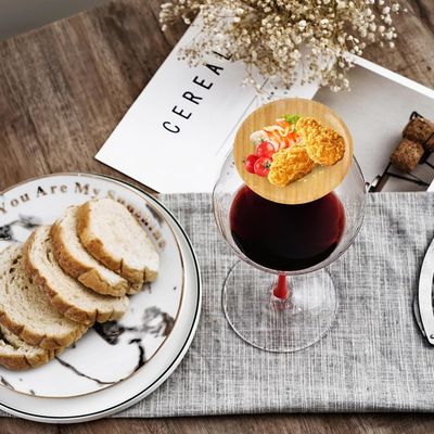 木製ワイングラス 紅酒の噴出防止のための6本セット