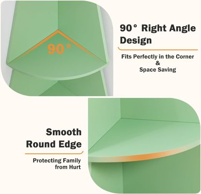 デザイン スタイル モダン 高角棚 子供用 5階木本棚 角本棚