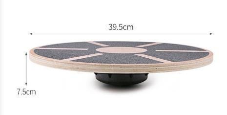 15.55インチ直径 フィットネス 滑らない 木製の揺れるバランスボード 360回転