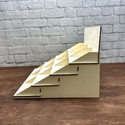 郵便包装 Y 4 層 スタンド 木製 ディスプレイ 棚 オーダーメイド サイズ デザート テーブル ディスプレイ