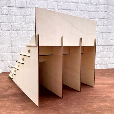 郵便包装 Y 4 層 スタンド 木製 ディスプレイ 棚 オーダーメイド サイズ デザート テーブル ディスプレイ